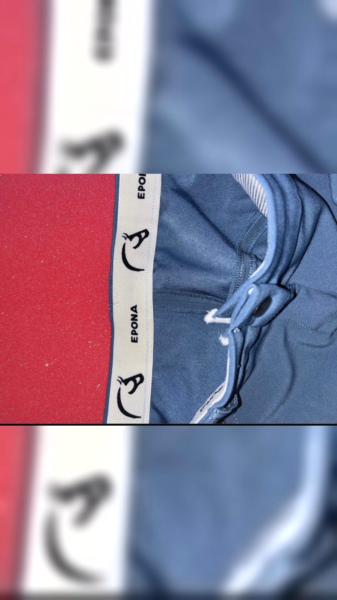 Pantalon d’équitation bleu canard, média 3