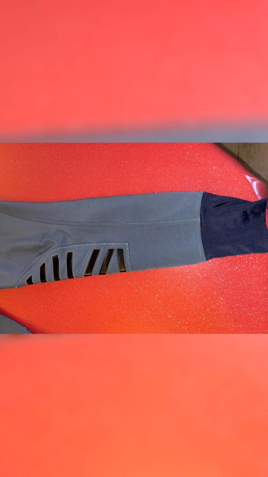 Pantalon d’équitation bleu canard, média 4