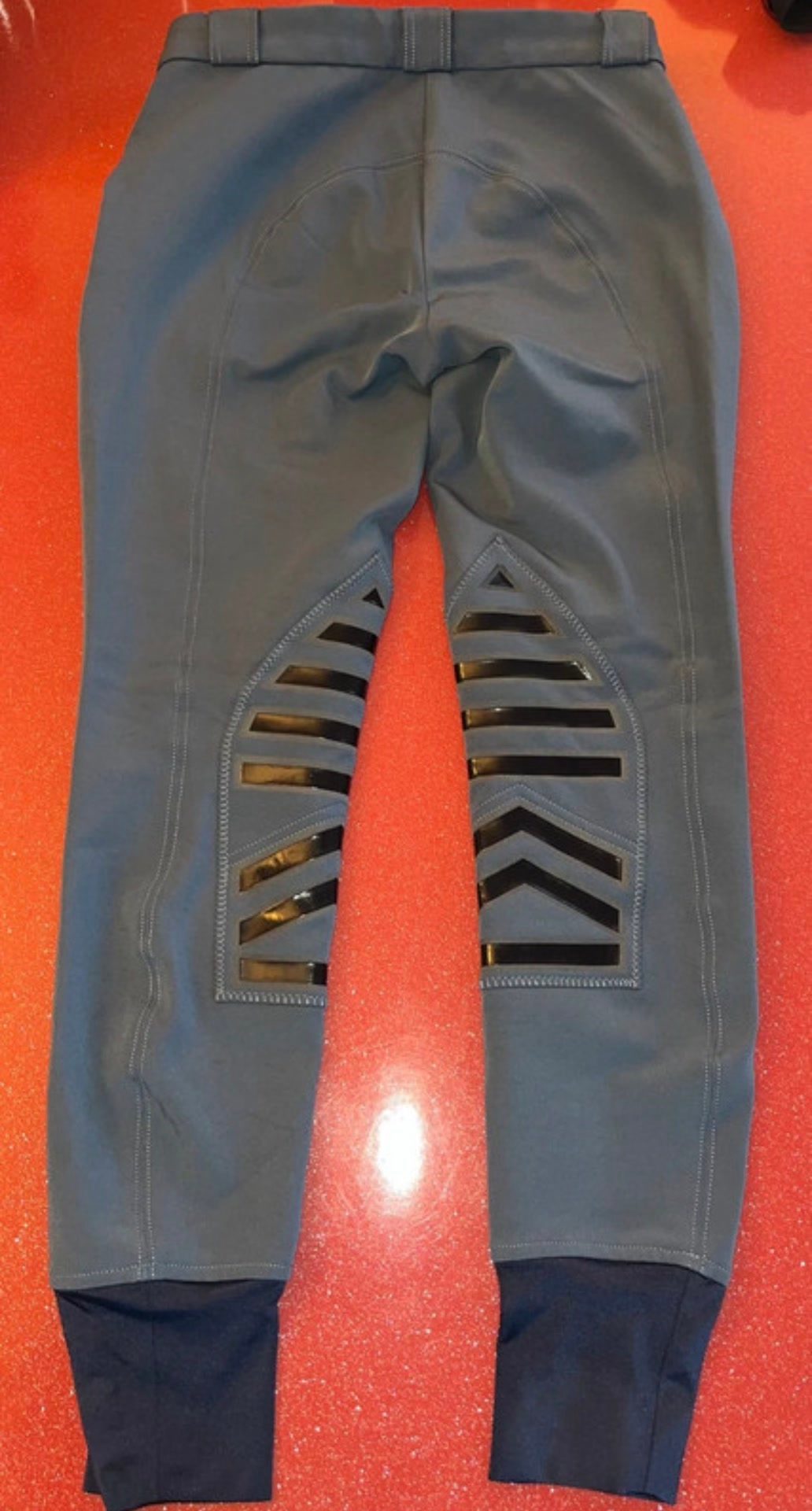 Pantalon d’équitation bleu canard, média 5
