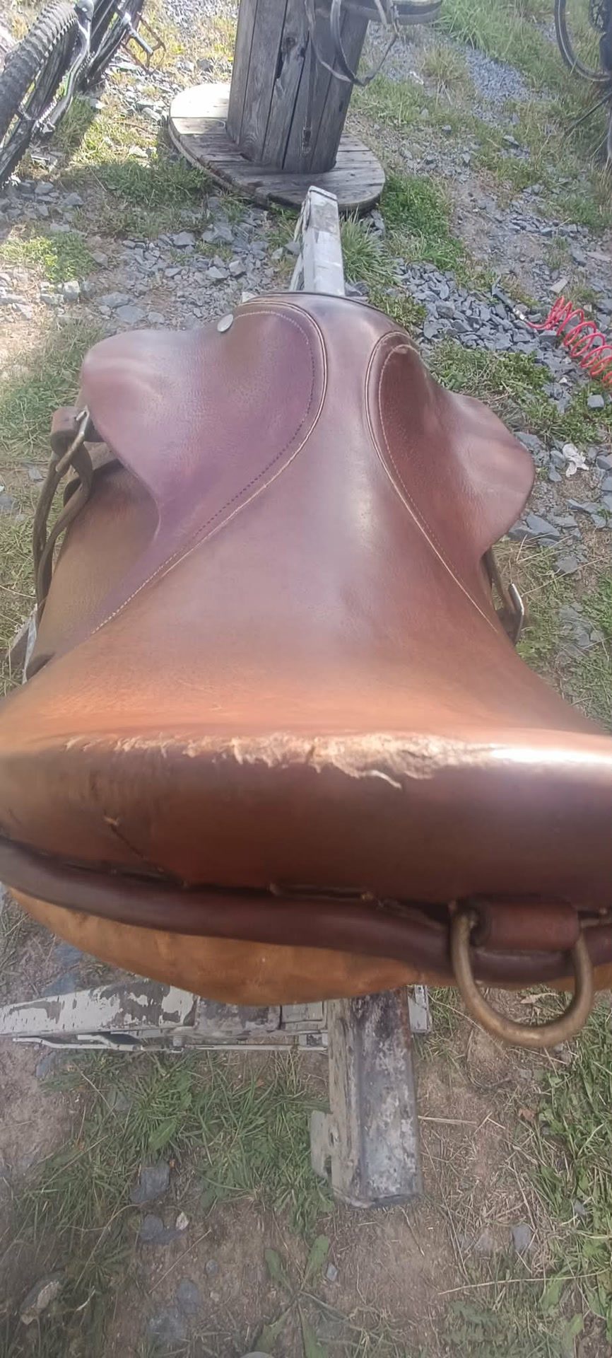 Selle de cheval mixte hermes, média 6