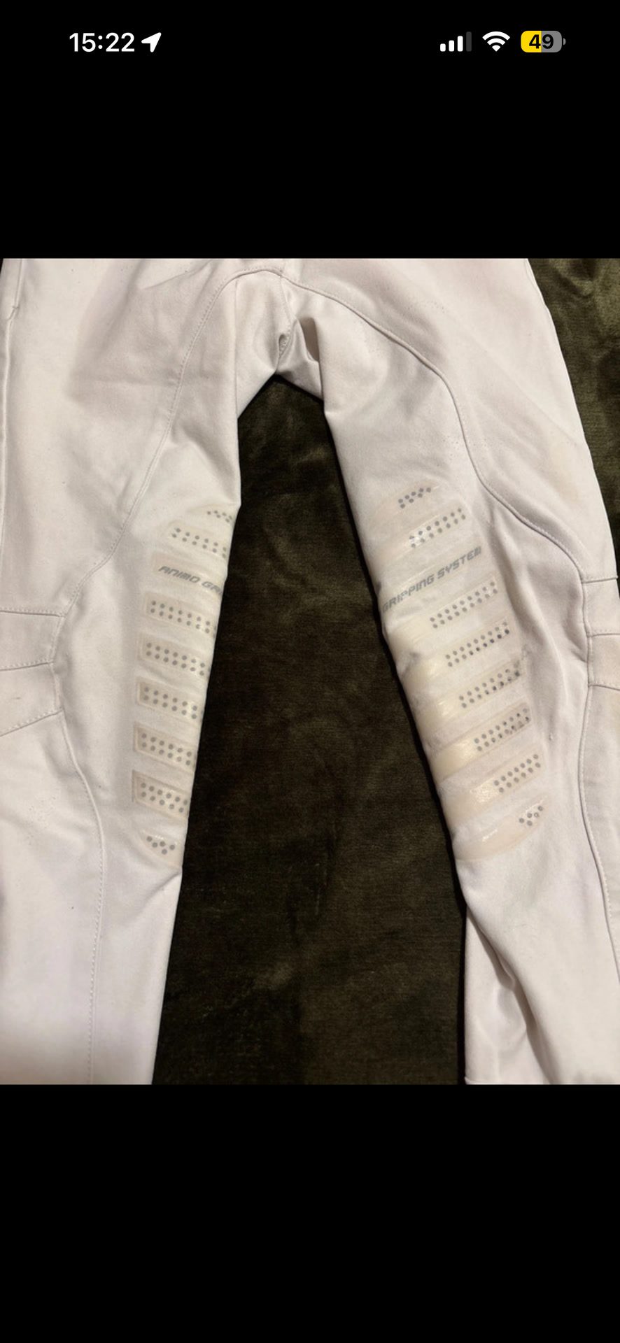 Pantalon à strass animo blanc taille XS 34 italien D32, média 5