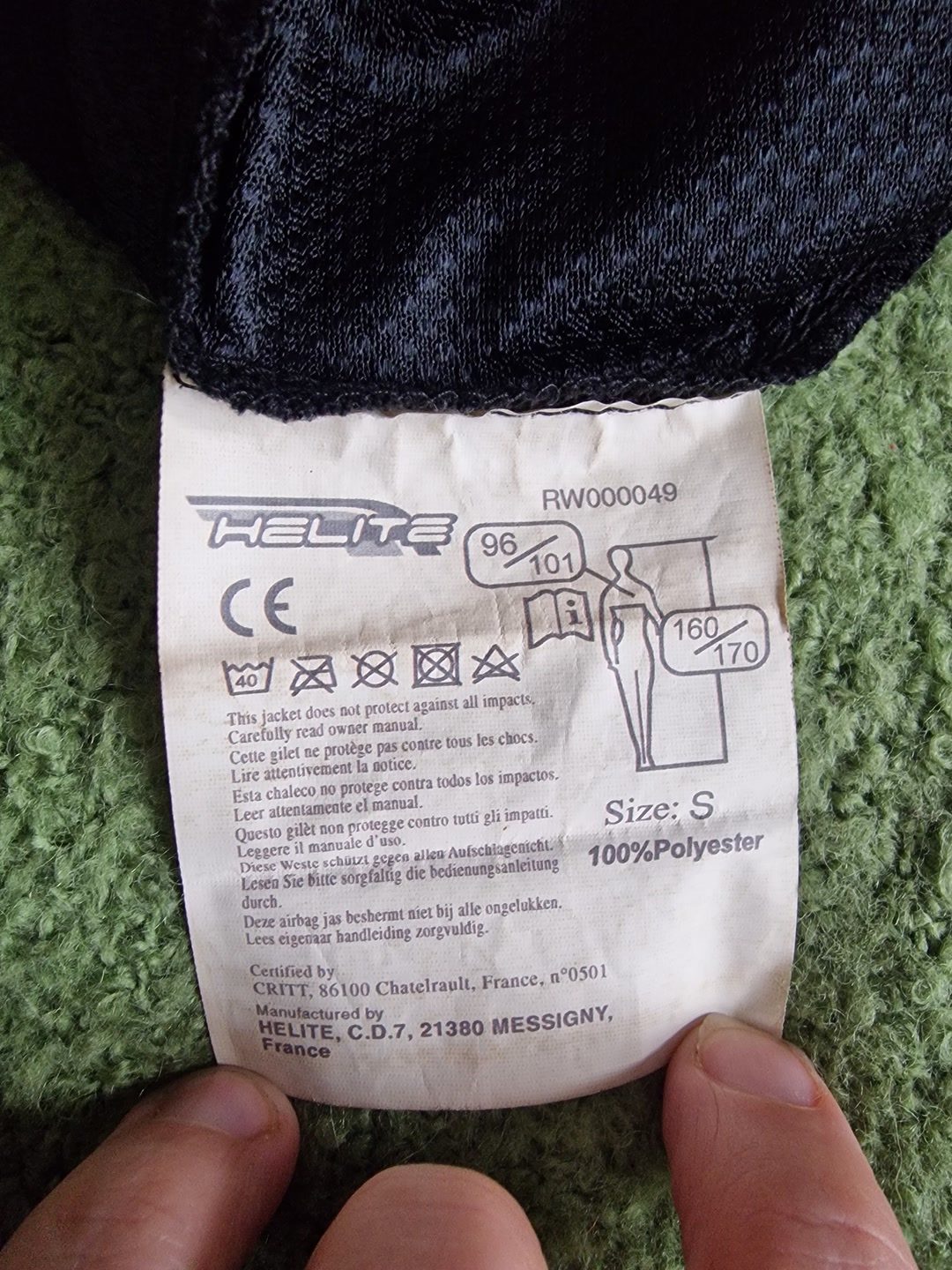 Gilet airbag Helite, média 2