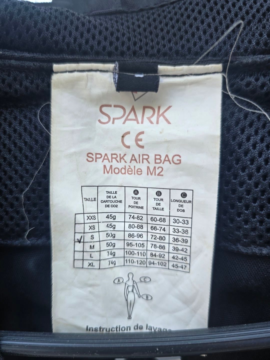 Air bag spark s, média 3