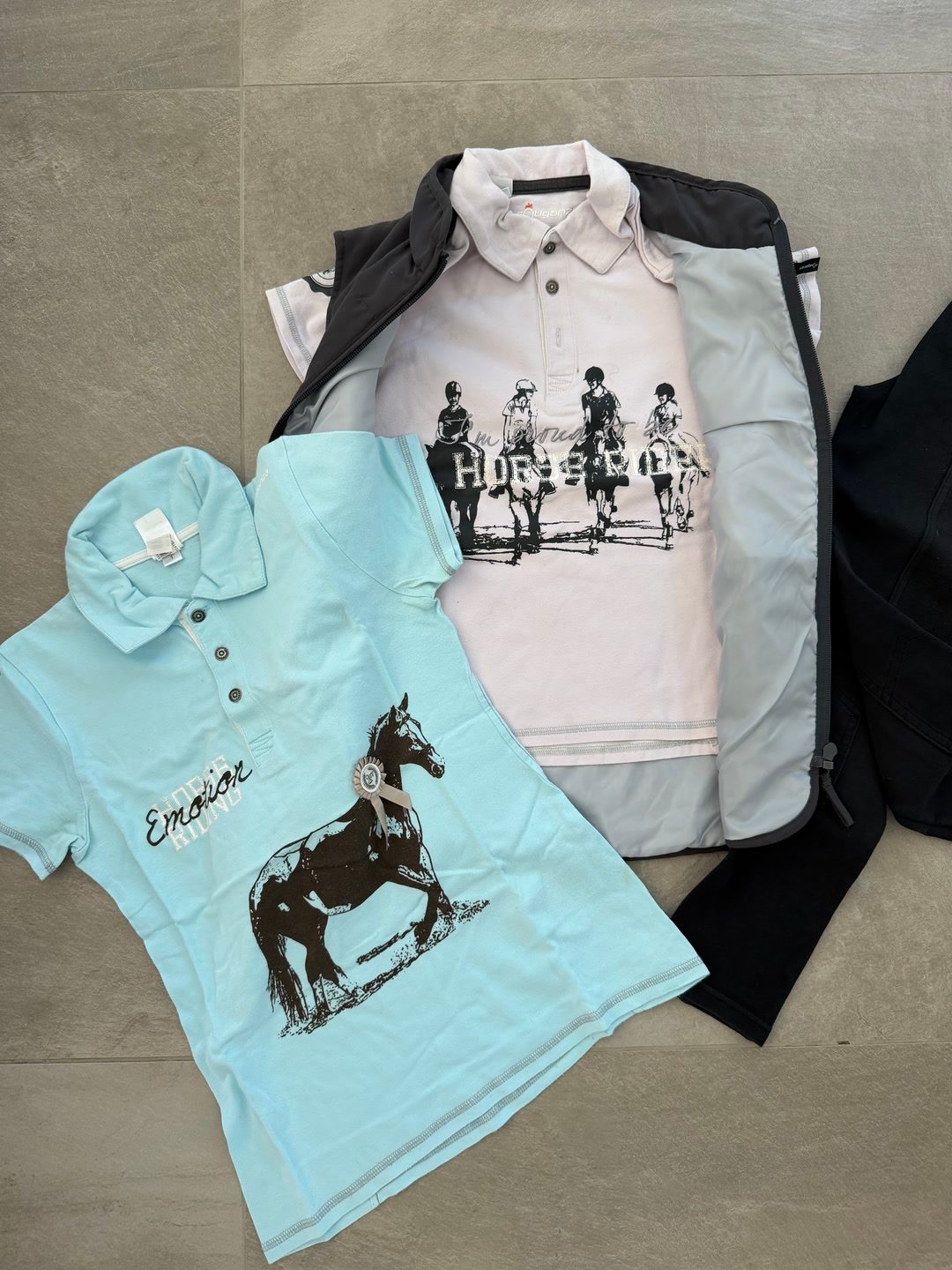 FOUGANZA Lot Équitation 10 12 ans 5 pièces avec veste polaire et veste sans manche petit prix, média 4