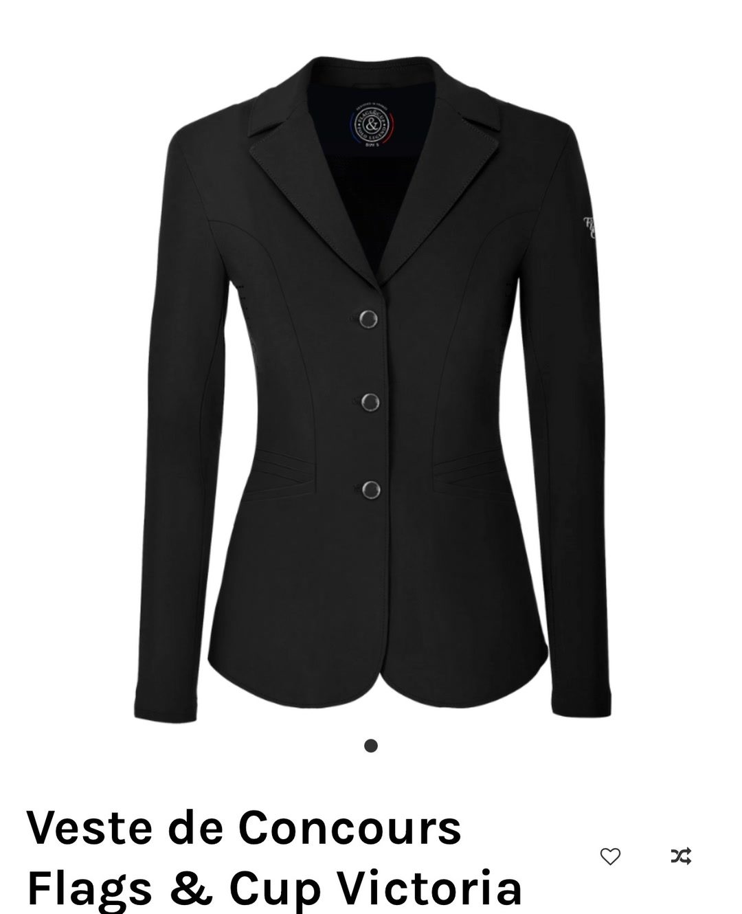 Veste de concours flag and cup neuve, média 5