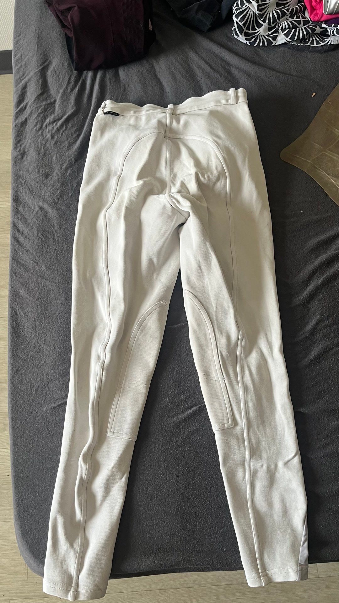 Pantalon blanc équitation, média 3