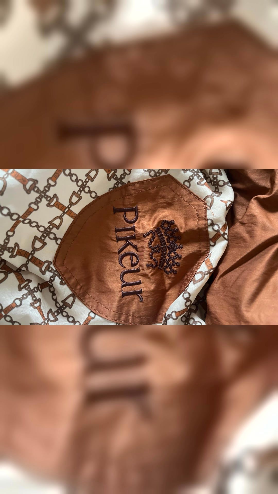 Veste pikeur marron taille s TB état, média 3