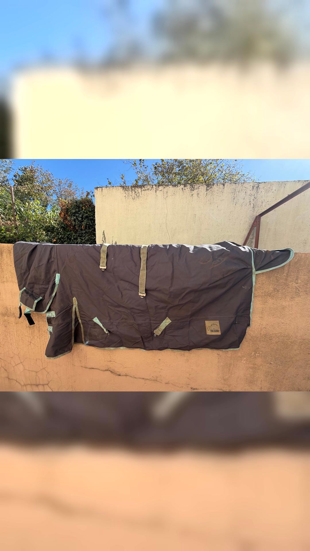 Couverture Félix Bühler 400 g avec couvre-cou, 145 cm, média 9