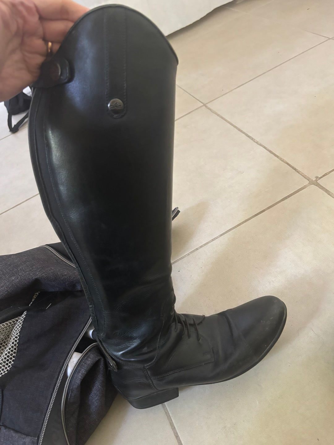 Bottes cuir Equitheme 40, média 3