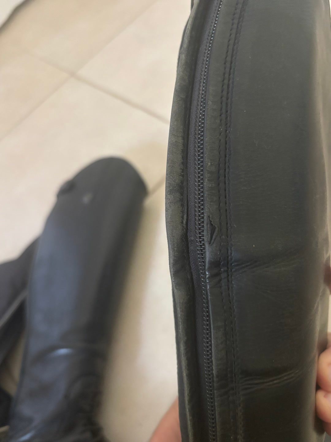 Bottes cuir Equitheme 40, média 7
