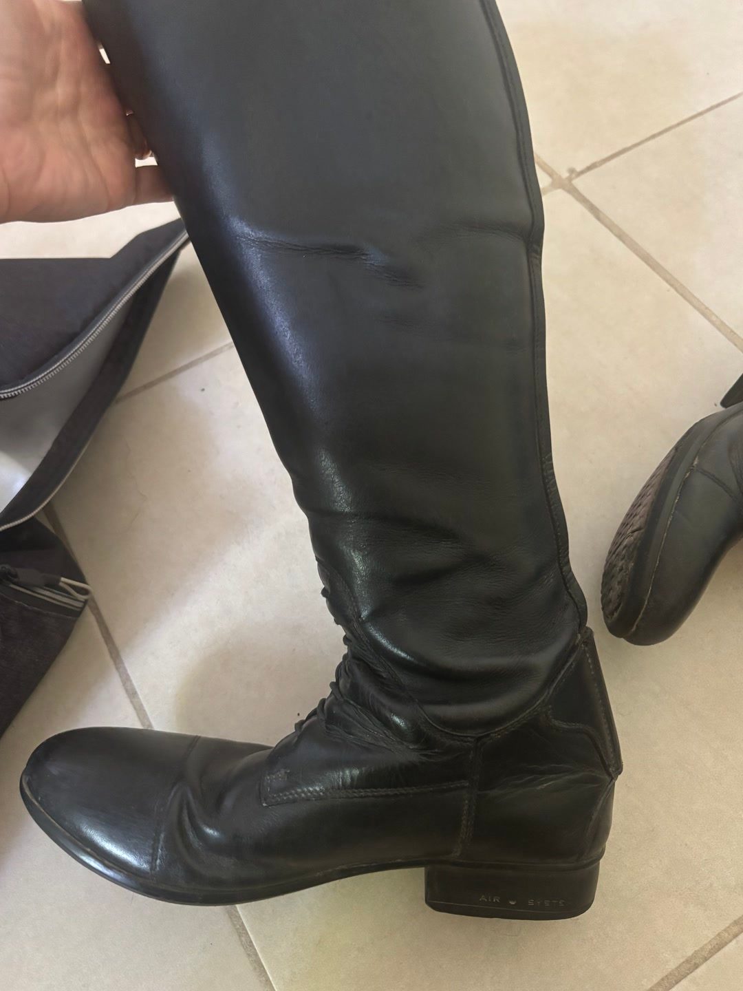 Bottes cuir Equitheme 40, média 2