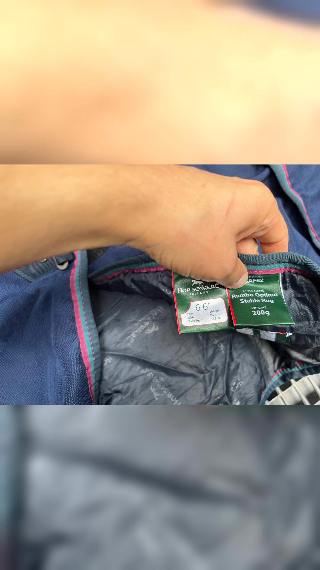 Couverture 200g  Horseware 6.6, média 3