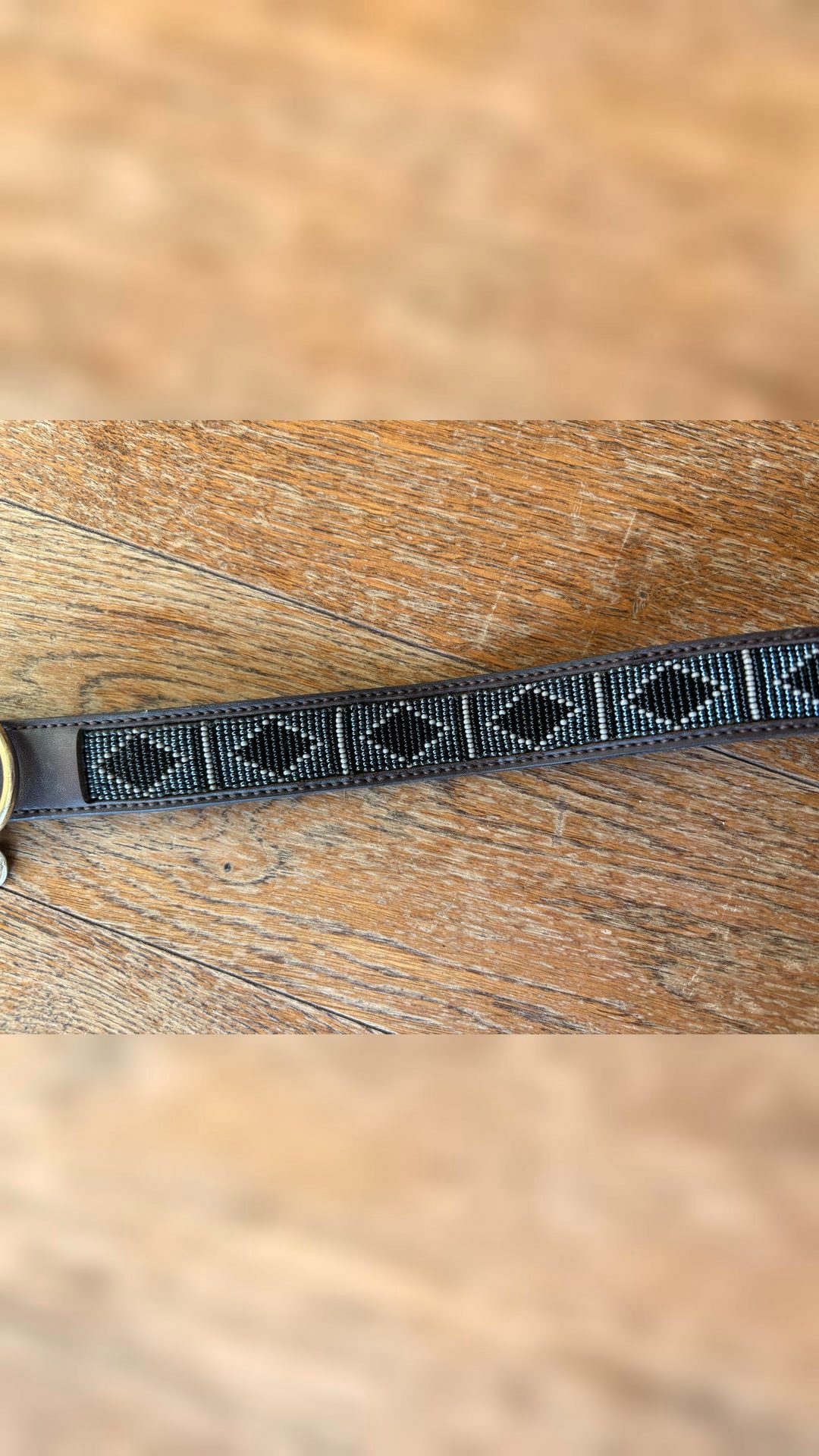 Collier pour chien Kentucky en cuir et perles, média 7