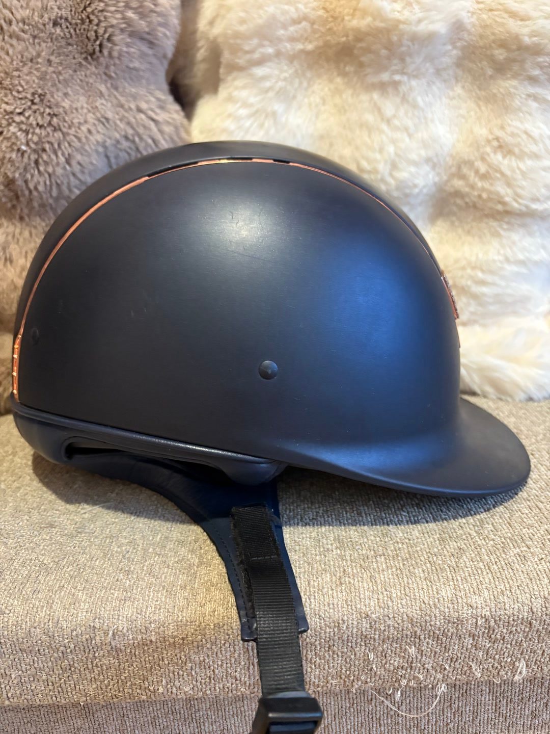Casque Samshield bleu avec Swarovski, média 4