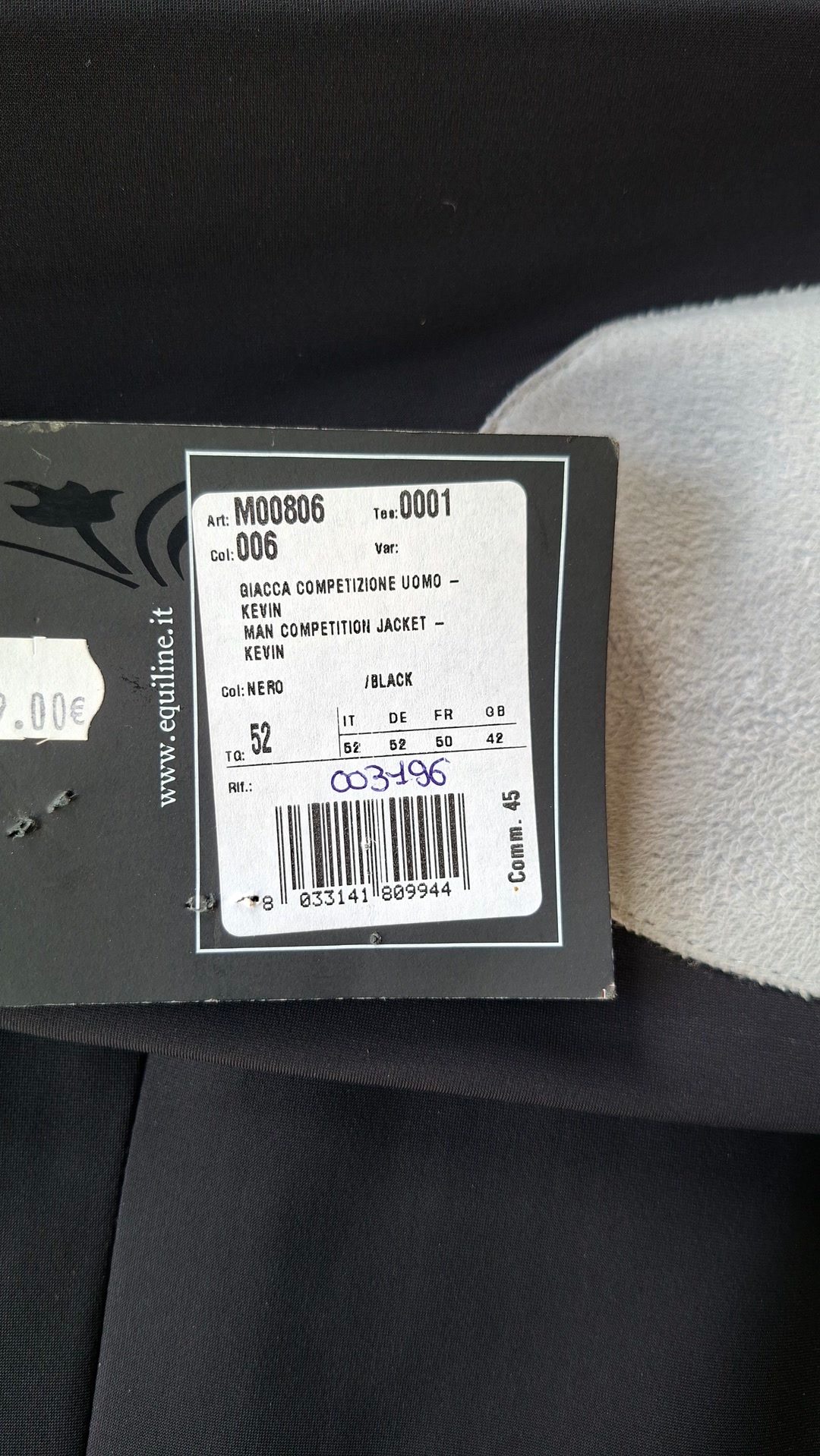 Veste de concours équitation Homme Equiline (Modèle Kevin) – NEUVE, média 2