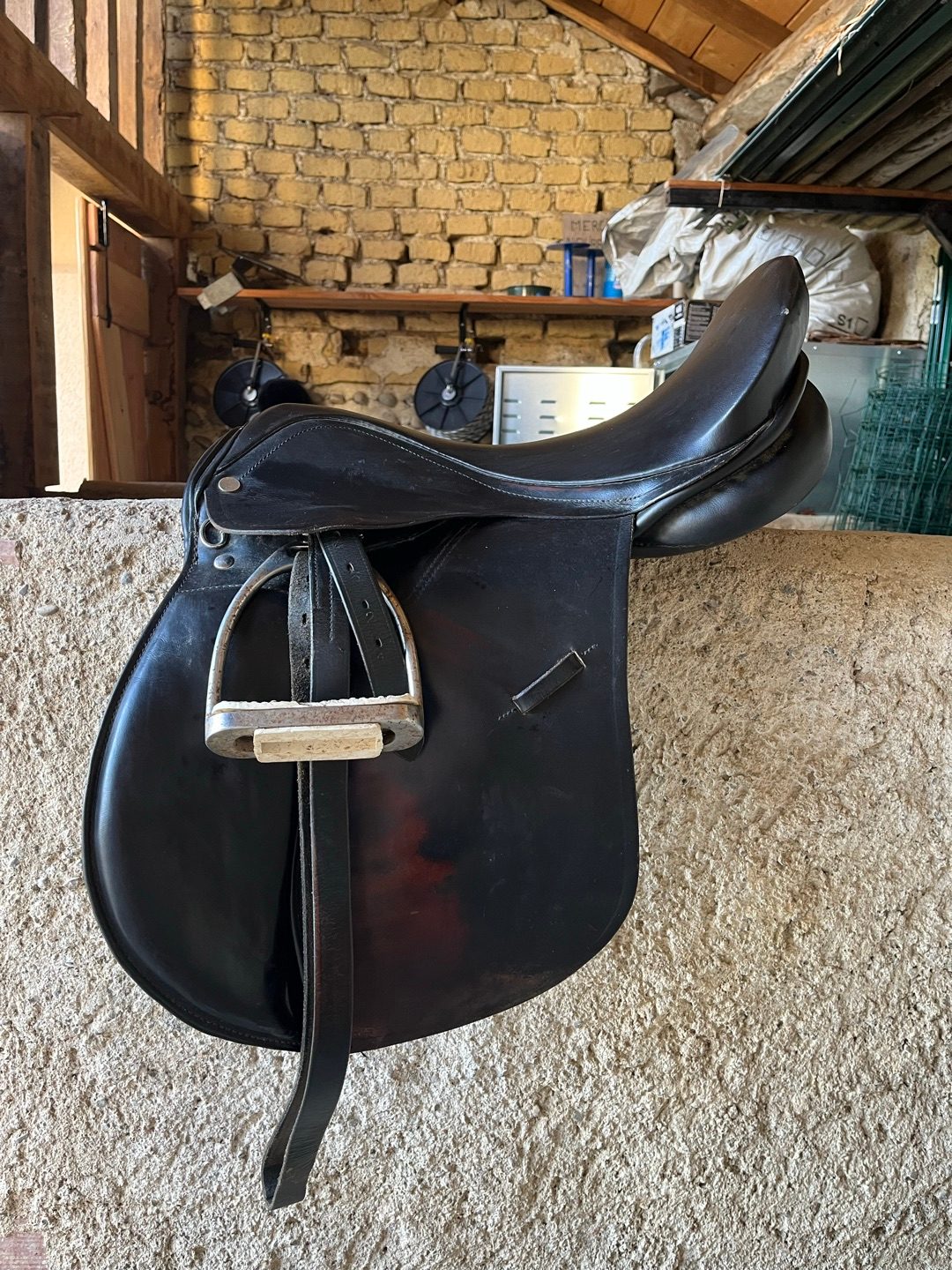 Selle d’équitation Waldhausen en cuir noir, média 2