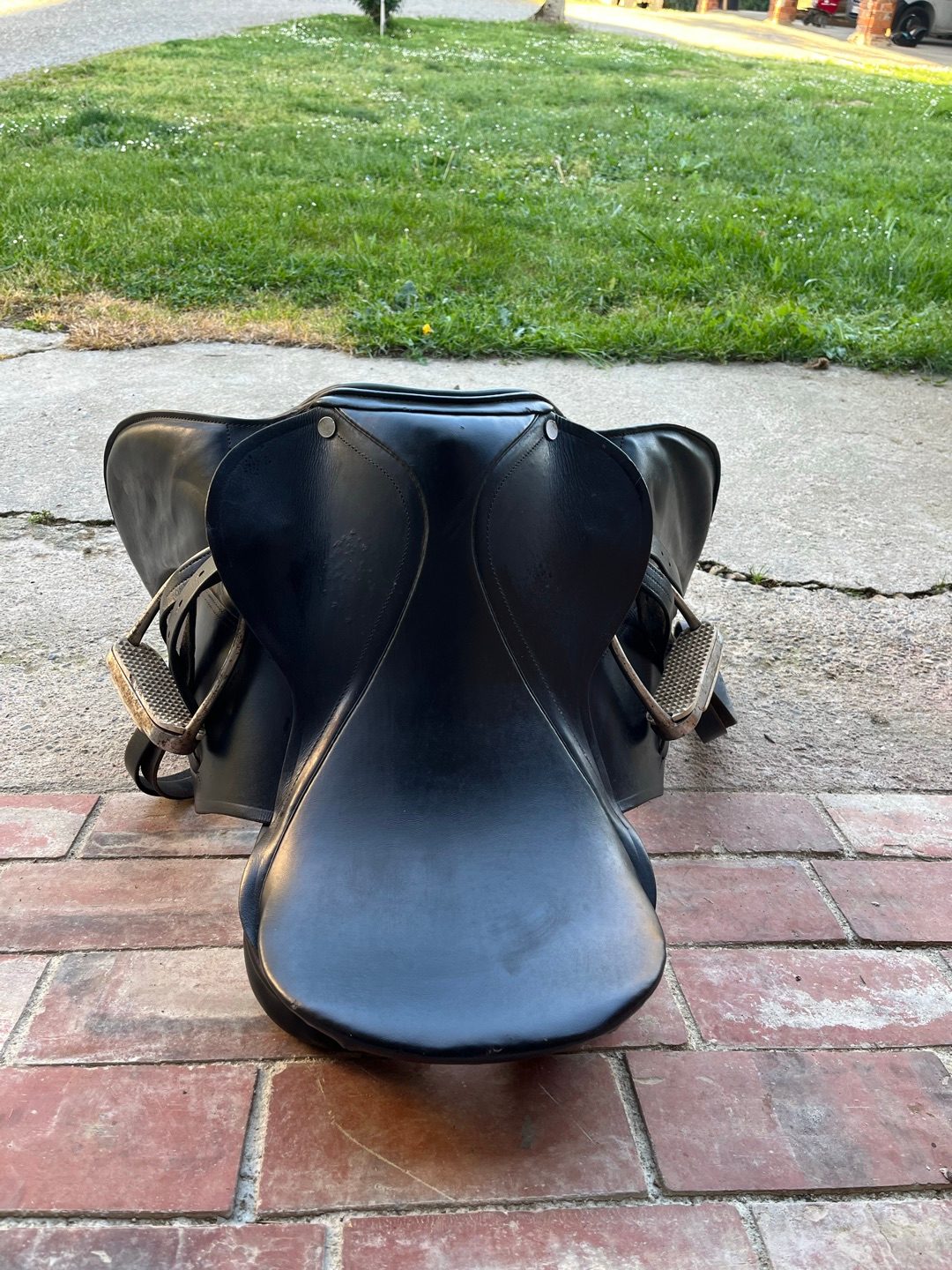 Selle d’équitation Waldhausen en cuir noir, média 4