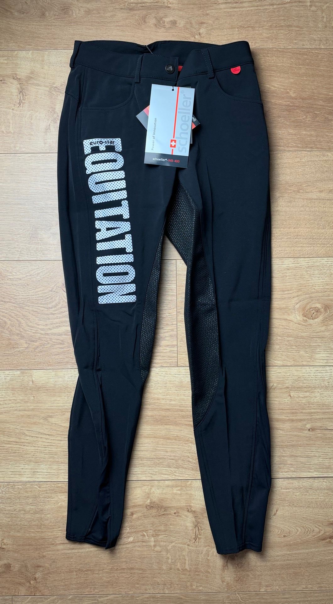 Pantalon legging d’équitation Eurostar | Noir | Full grip | FR34 | 0105, média 2