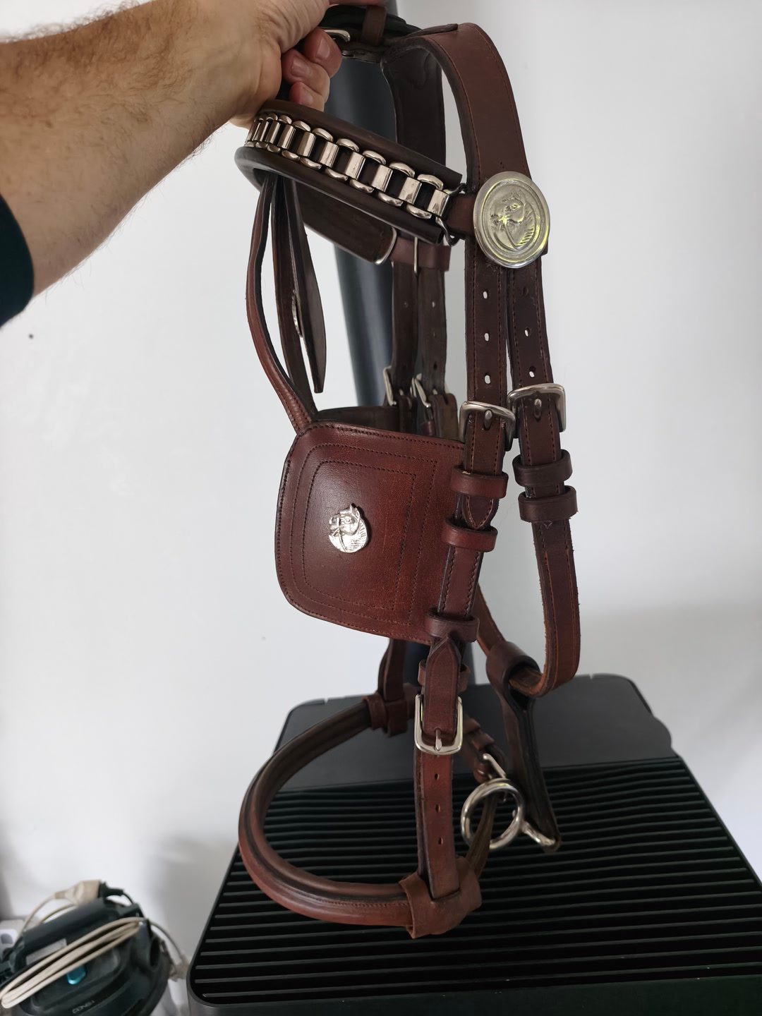 Bridon cheval de trait xfull, média 4