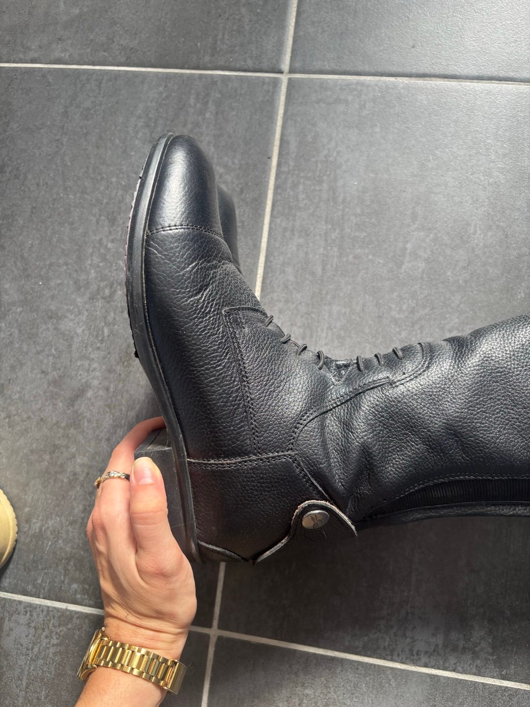 Bottes en cuir, média 3