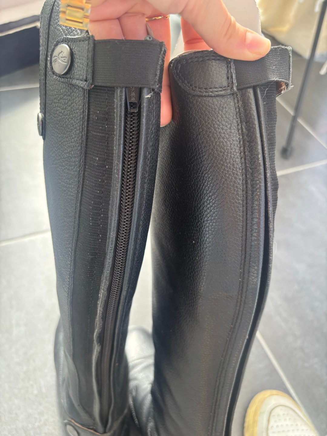 Bottes en cuir, média 6