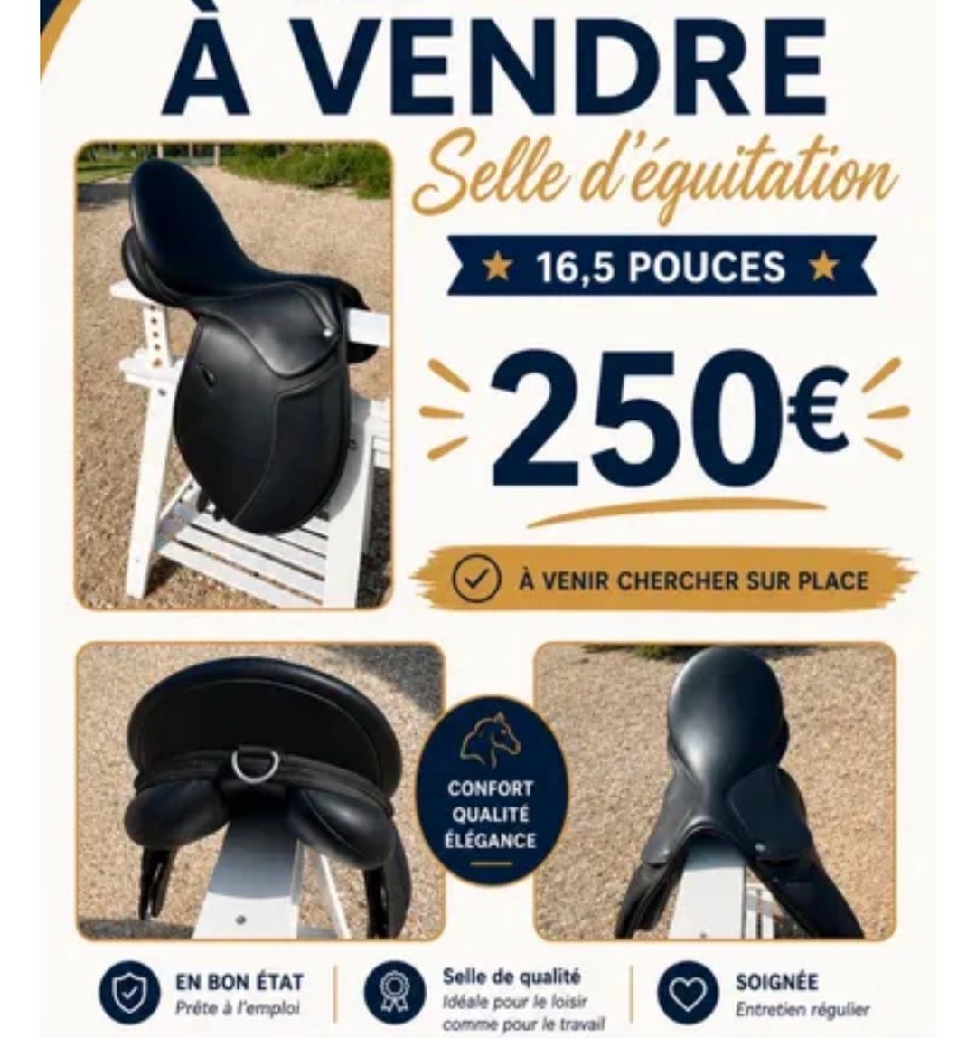 Selle enfants taille 16,5 pouces, média 2