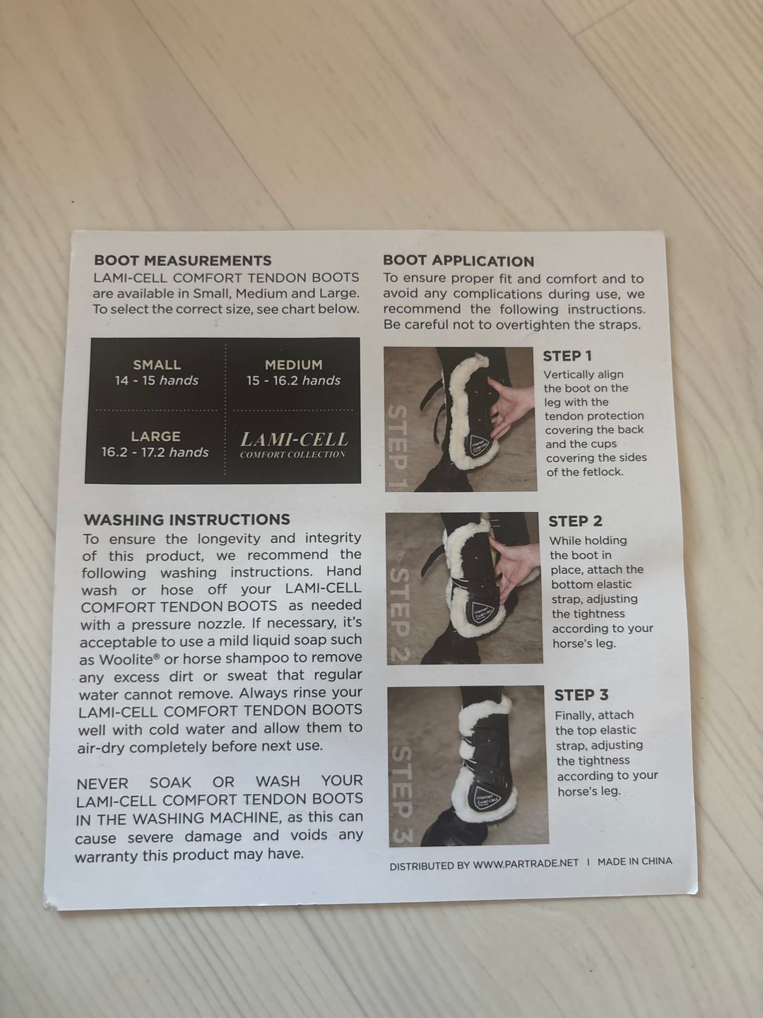 Guêtres Lami-Cell taille M, média 6