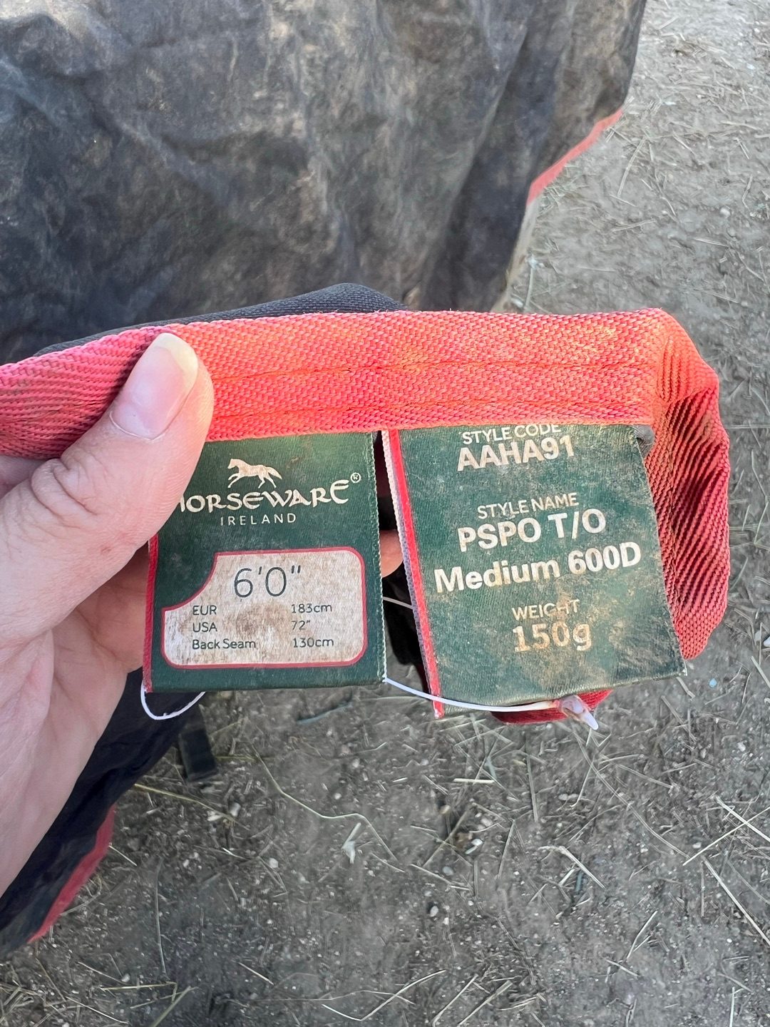 Imperméable horseware 150g, média 3
