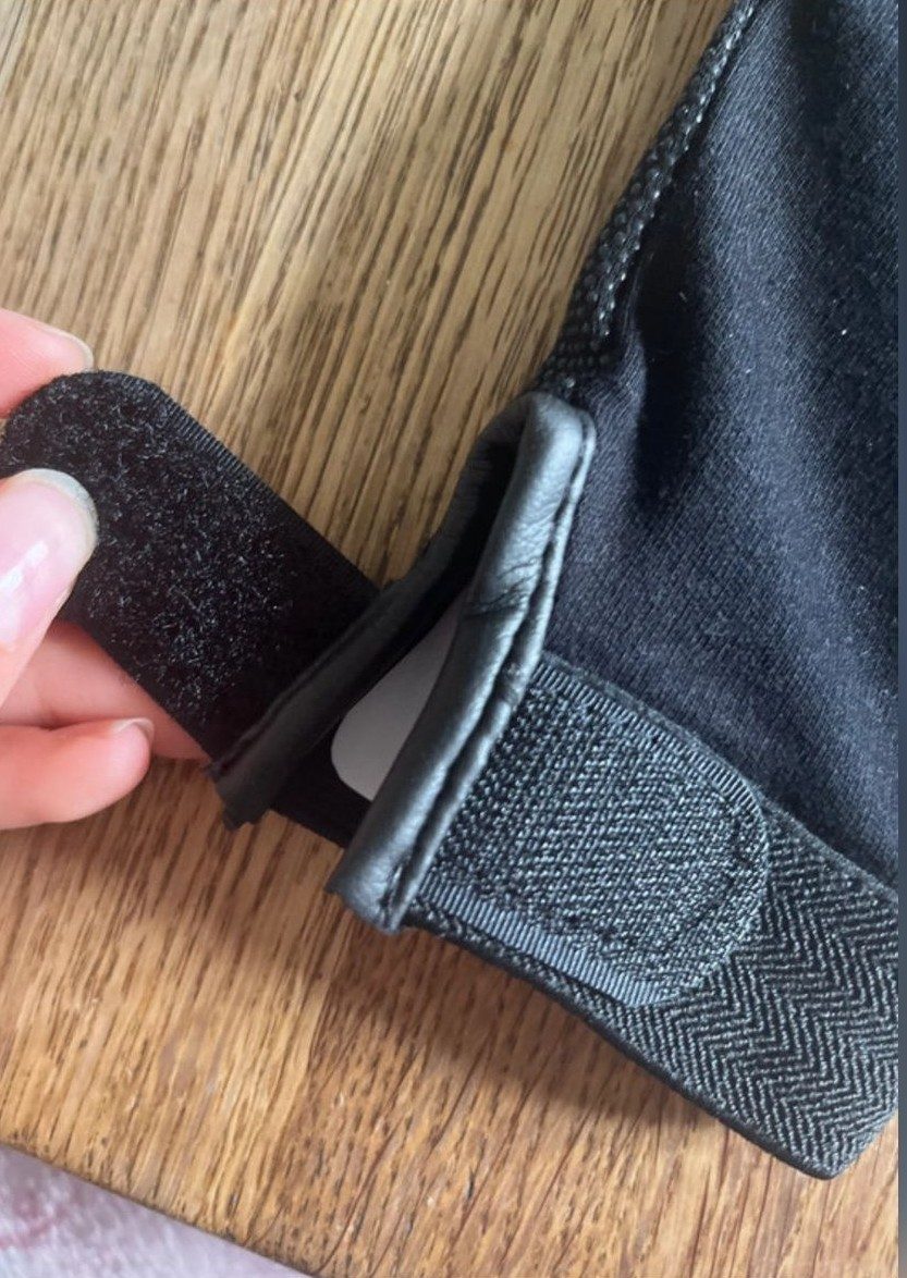 Gants noirs équitation taille M, média 4