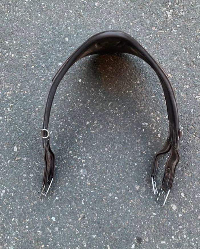 Sangle bavette FOUGANZA 900 cuir marron, média 3