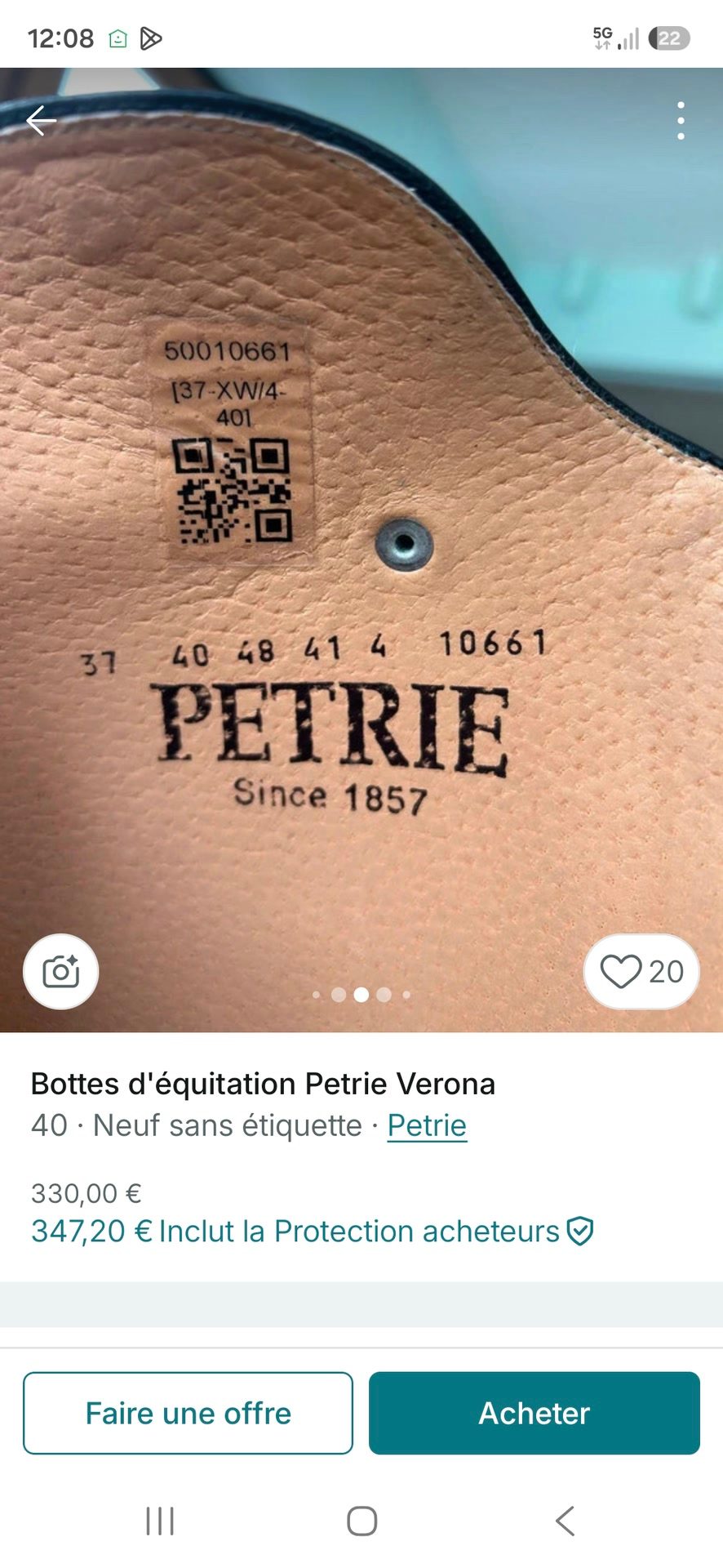 Bottes dressage Petrie, média 10